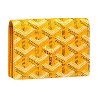 GOYARD MALESHERBES Canvas With Leather Card Holder Unisex Yellow