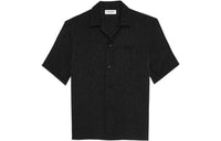 SAINT LAURENT Shark collar Leopard Pattern Shirt