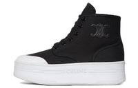 CELINE High Top Stylish Skateboarding Shoes Women's Black