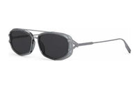 DIOR Irregular Shape Sunglasses Women's Silver