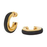 Loro Piana Brass Earrings Women's Black