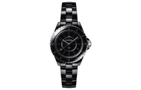 CHANEL Wrist Watch Quartz Movement Ceramic Strap Black Dial Women's Watch H6346