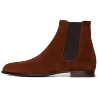CELINE Short Chelsea Boots Men's Brown