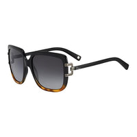 DIOR Irregular Shape Sunglasses Women's Black