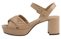 PRADA Strap Sandals 6.5cm Women's Beige