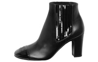 CHANEL Ankle Boots Women's Black