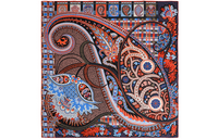 HERMES Silk Scarves Women's Red