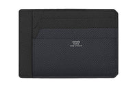 HERMES Epsom Leather Card Holder Women's Black/Indigo