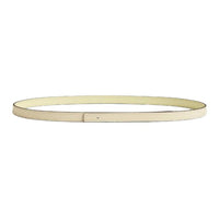 HERMES Calfskin Leather Belts Women's Beige Width 1.3cm