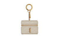 SAINT LAURENT GABY Sheepskin Earphone Case Women's White