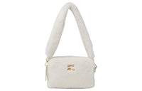 MIU MIU Matelassé Sheepskin Crossbody Bag, Shoulder Bag Women's White