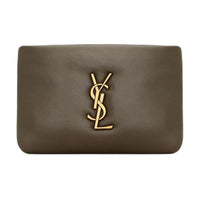 SAINT LAURENT Lambskin Card Holder Regular Women's Light Musk Color