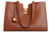 CELINE Cabas Smooth Calf Leather Tote Bag, Shopping Bag, Shoulder Bag, Handbag Regular Women's Brown