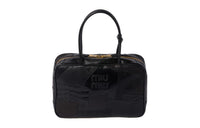 MIU MIU Leather Handbag Women's Black