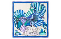 PRADA Silk Scarves Women's Turquoise