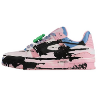 LOUIS VUITTON Trainer Low-Top Skateboard Shoes Unisex Pink Blue