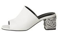 HERMES Slide Slippers 6cm Women's White