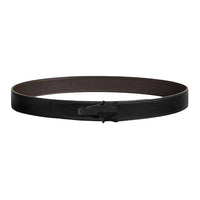 HERMES Calfskin Leather Belts Men's Black/éBène Width 3.2CM