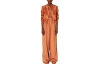 HERMES Casual Pants Women's Umber