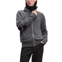 HERMES Cashmere Sweater Men's Coal Gray