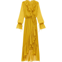 SAINT LAURENT Ruffled Wrap Dress