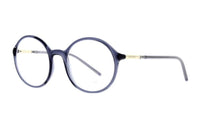 PRADA Plastic Round Eyeglass Frames Women's Blue