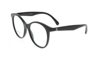 CHANEL - Round Eyeglass Frames Women's Black