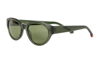Loro Piana Cellulose Acetate Irregular Shape Sunglasses Women's Green