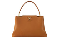 LOUIS VUITTON Capucines Leather Capusin Shoulder Crossbody Handbag Large Size Women's Brown