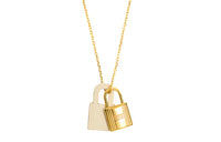 HERMES O'Kelly Alloy/Silver Plated/Gold Plated Necklaces Women's