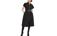HERMES FW23 Short-Sleeved Dresses Women's Black