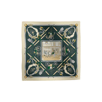 HERMES Silk Scarves Women's Cream