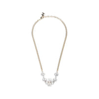 CHANEL 2023 Floral Pendant Rhinestone Necklace