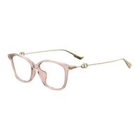 DIOR Aluminum Square Eyeglass Frames Unisex Nude
