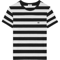 CELINE Triomphe SS25 T Shirt Men's Black White