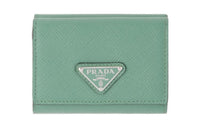 PRADA Saffiano Leather Wallet Men's Salvia Green