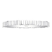 DIOR 18K White Gold Bangles Unisex Silver