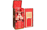 LOUIS VUITTON Canvas, Leather Storage Boxes Unisex Brown/Red