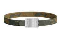 HERMES Belt Men's Brown/Green Width: 3.2cm