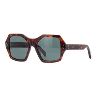 CELINE Acetate Irregular Shape Sunglasses Women's Tortoiseshell