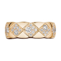 CHANEL 18K Gold Rings Unisex Beige