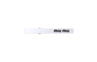 MIU MIU Resin Glass Hair Clips Women's White
