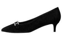 HERMES Blush Slim Heel High Heels 4cm Women's Black