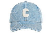 CELINE Initial Baseball Cap In Denim