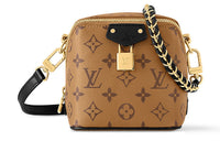 LOUIS VUITTON Coated Canvas Shoulder Bag Crossbody Bag Women's Brown & Black