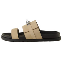 HERMES Slide Slippers Men's Beige