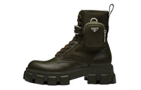 PRADA Monolish Ankle Boots Men's Army Green