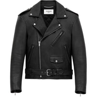 SAINT LAURENT Lambskin Biker Jacket