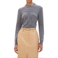 HERMES Cashmere Sweater Women's Blue