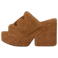 CELINE Slide Slippers Women's Brown